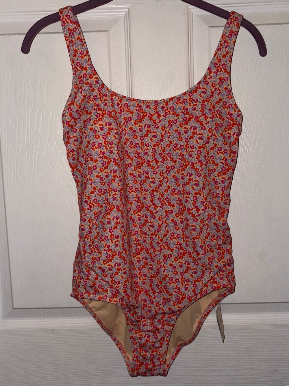Amazon Essentials Multicolor Floral One-Piece Swimsuit Women's Size S Regular